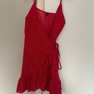 Red Dress (Zaful) Wrap Dress, will Bundle with another $10 item 2/$15!